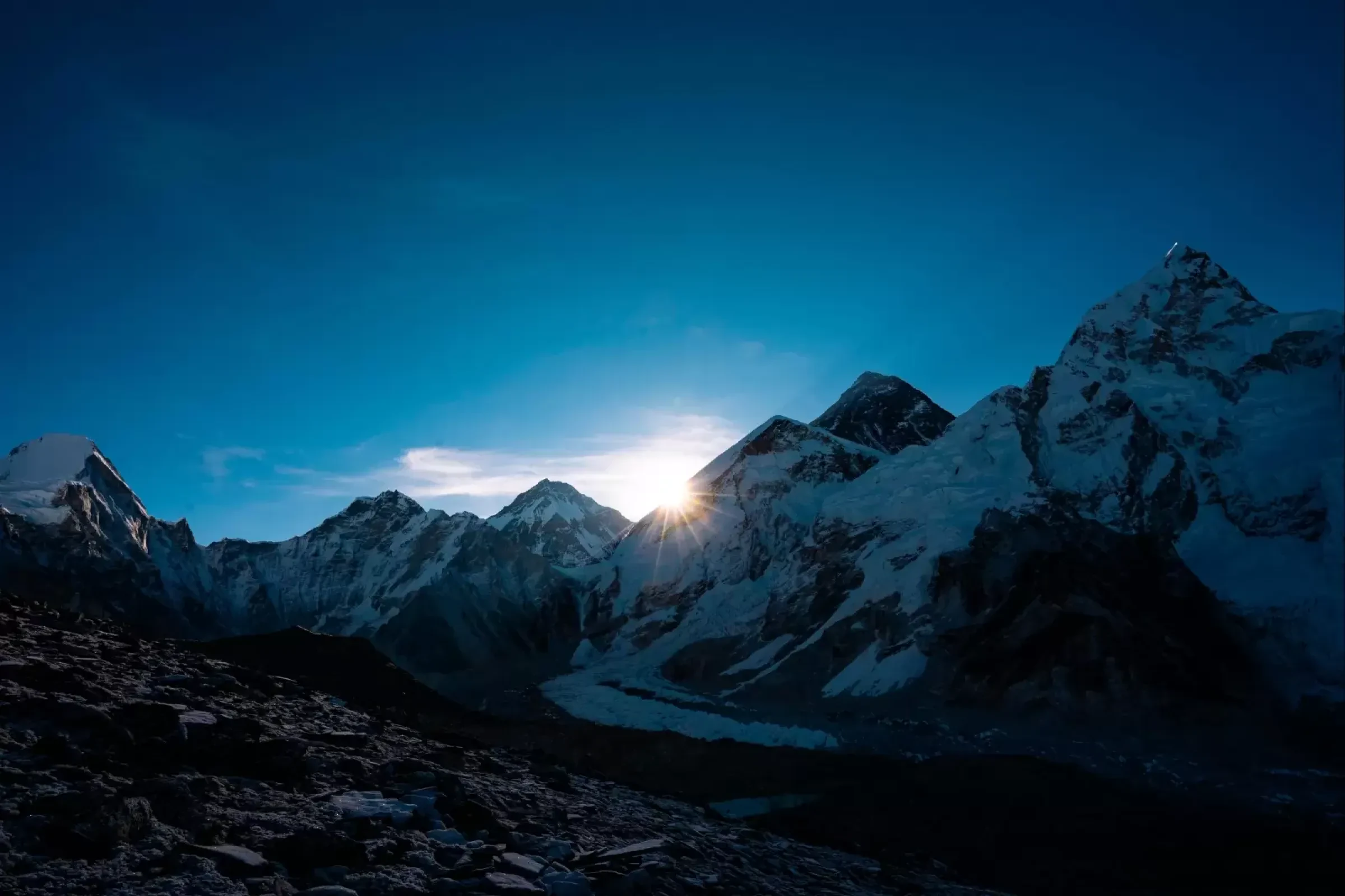 Picture from Kalapatthar of Mount. Everest